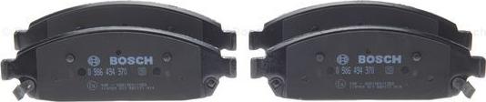 BOSCH 0 986 494 370 - Brake Pad Set, disc brake onlydrive.pro