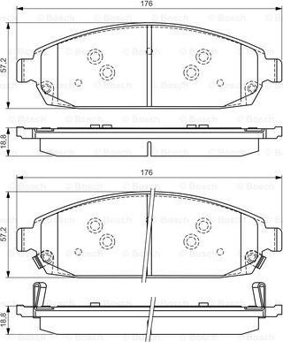 BOSCH 0 986 494 370 - Brake Pad Set, disc brake onlydrive.pro