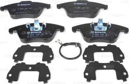 BOSCH 0 986 494 371 - Brake Pad Set, disc brake onlydrive.pro