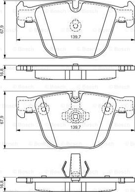 BOSCH 0 986 494 294 - Brake Pad Set, disc brake onlydrive.pro