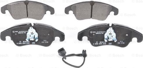 BOSCH 0 986 494 259 - Brake Pad Set, disc brake onlydrive.pro