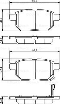 BOSCH 0 986 494 255 - Brake Pad Set, disc brake onlydrive.pro