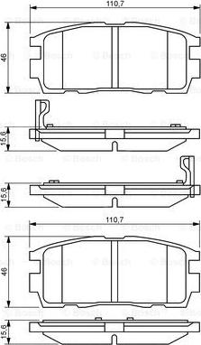 BOSCH 0 986 494 251 - Brake Pad Set, disc brake onlydrive.pro