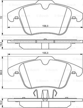 BOSCH 0 986 494 209 - Brake Pad Set, disc brake onlydrive.pro