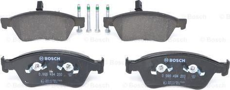 BOSCH 0 986 494 200 - Brake Pad Set, disc brake onlydrive.pro