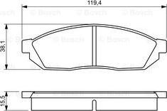 BOSCH 0 986 494 208 - Brake Pad Set, disc brake onlydrive.pro