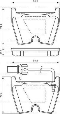 BOSCH 0 986 494 216 - Bremžu uzliku kompl., Disku bremzes onlydrive.pro