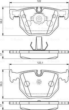 BOSCH 0 986 494 286 - Stabdžių trinkelių rinkinys, diskinis stabdys onlydrive.pro