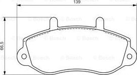 BOSCH 0 986 494 288 - Brake Pad Set, disc brake onlydrive.pro