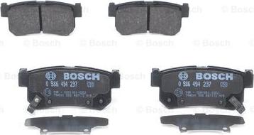 BOSCH 0 986 494 237 - Brake Pad Set, disc brake onlydrive.pro