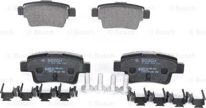 BOSCH 0 986 494 222 - Тормозные колодки, дисковые, комплект onlydrive.pro