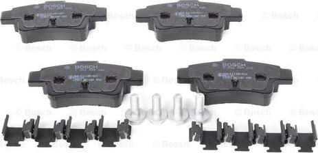 BOSCH 0 986 494 222 - Brake Pad Set, disc brake onlydrive.pro