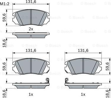 BOSCH 0 986 494 279 - Brake Pad Set, disc brake onlydrive.pro