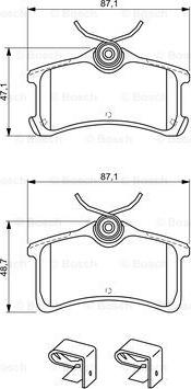 BOSCH 0 986 494 274 - Brake Pad Set, disc brake onlydrive.pro