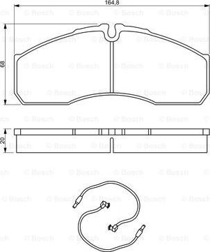 BOSCH 0 986 494 273 - Brake Pad Set, disc brake onlydrive.pro