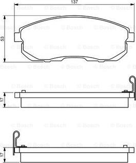 BOSCH 0 986 494 277 - Brake Pad Set, disc brake onlydrive.pro