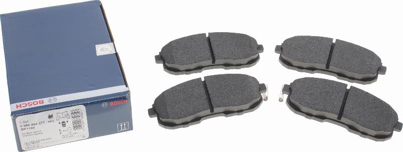 BOSCH 0 986 494 277 - Brake Pad Set, disc brake onlydrive.pro