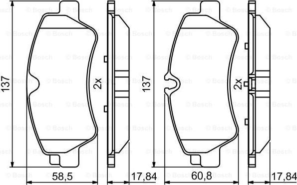 BOSCH 0 986 494 796 - Brake Pad Set, disc brake onlydrive.pro