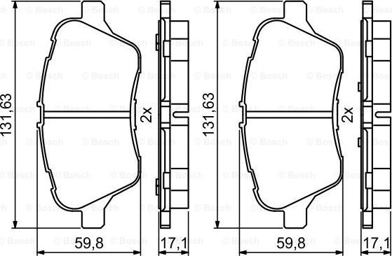 BOSCH 0 986 494 792 - Brake Pad Set, disc brake onlydrive.pro