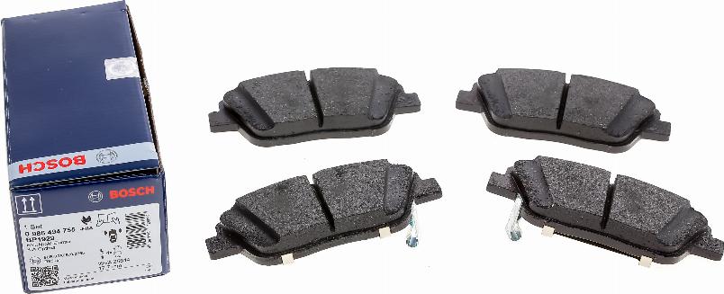 BOSCH 0 986 494 755 - Brake Pad Set, disc brake onlydrive.pro