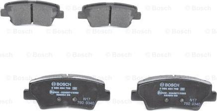 BOSCH 0 986 494 768 - Stabdžių trinkelių rinkinys, diskinis stabdys onlydrive.pro