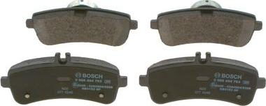 BOSCH 0 986 494 763 - Brake Pad Set, disc brake onlydrive.pro