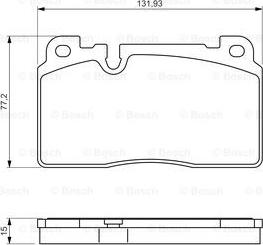 BOSCH 0 986 494 702 - Stabdžių trinkelių rinkinys, diskinis stabdys onlydrive.pro