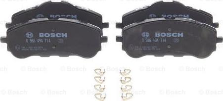 BOSCH 0 986 494 714 - Brake Pad Set, disc brake onlydrive.pro