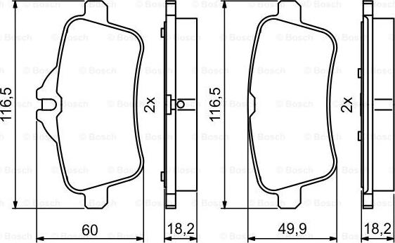 BOSCH 0 986 494 783 - Piduriklotsi komplekt,ketaspidur onlydrive.pro