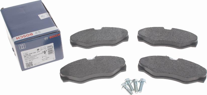 BOSCH 0 986 494 730 - Brake Pad Set, disc brake onlydrive.pro