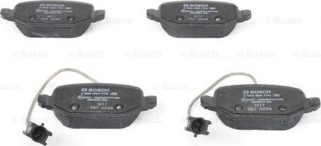 BOSCH 0 986 494 776 - Brake Pad Set, disc brake onlydrive.pro