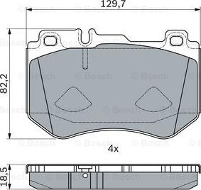 BOSCH 0 986 494 777 - Brake Pad Set, disc brake onlydrive.pro