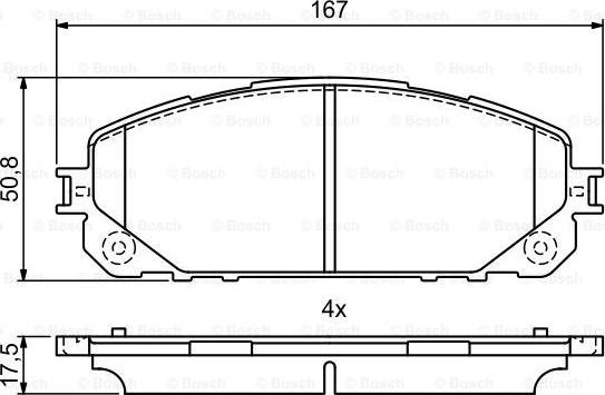 BOSCH 0 986 495 404 - Brake Pad Set, disc brake onlydrive.pro