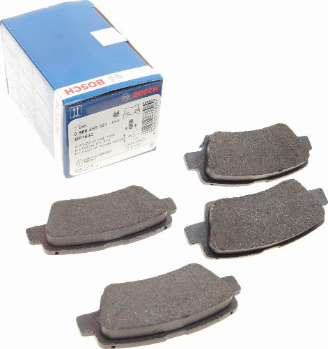 BOSCH 0 986 495 351 - Brake Pad Set, disc brake onlydrive.pro