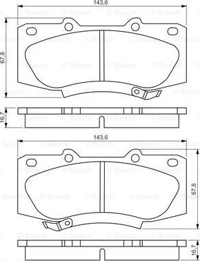 BOSCH 0 986 495 352 - Brake Pad Set, disc brake onlydrive.pro