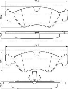 BOSCH 0 986 491 900 - Brake Pad Set, disc brake onlydrive.pro