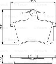 BOSCH 0 986 491 441 - Stabdžių trinkelių rinkinys, diskinis stabdys onlydrive.pro