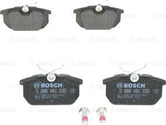 BOSCH 0 986 491 030 - Brake Pad Set, disc brake onlydrive.pro