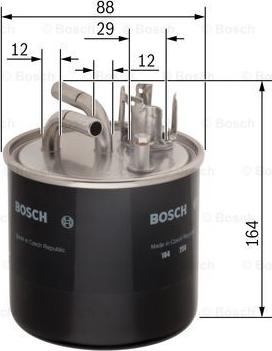 BOSCH 0 986 450 509 - Degvielas filtrs onlydrive.pro