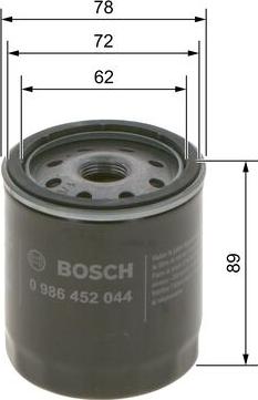 BOSCH 0 986 452 044 - Oil Filter onlydrive.pro