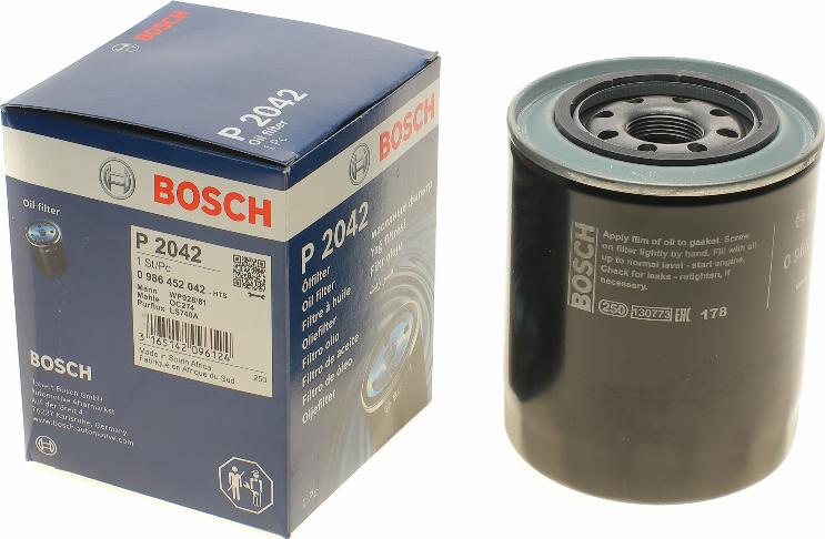 BOSCH 0 986 452 042 - Alyvos filtras onlydrive.pro