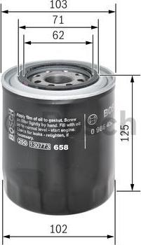 BOSCH 0 986 452 066 - Oil Filter onlydrive.pro