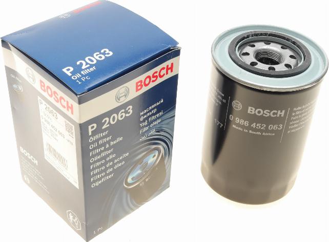 BOSCH 0 986 452 063 - Oil Filter onlydrive.pro