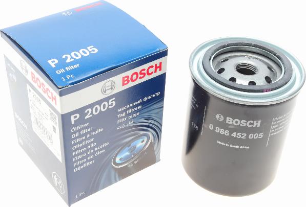 BOSCH 0 986 452 005 - Eļļas filtrs onlydrive.pro