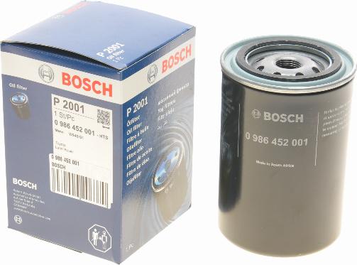 BOSCH 0 986 452 001 - Öljynsuodatin onlydrive.pro