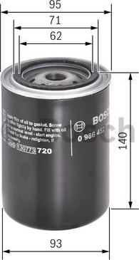 BOSCH 0 986 452 001 - Oil Filter onlydrive.pro