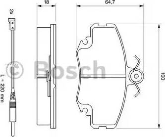 BOSCH 0 986 469 371 - Brake Pad Set, disc brake onlydrive.pro