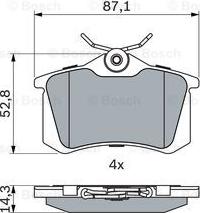 BOSCH 0 986 466 683 - Brake Pad Set, disc brake onlydrive.pro