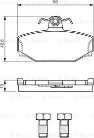 BOSCH 0 986 460 995 - Stabdžių trinkelių rinkinys, diskinis stabdys onlydrive.pro