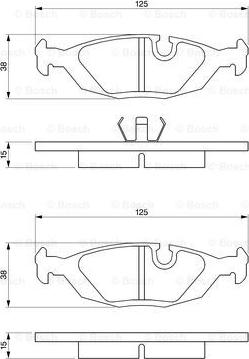 BOSCH 0 986 460 996 - Brake Pad Set, disc brake onlydrive.pro